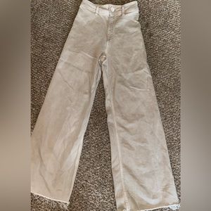 Zara zw the marine straight jean sz 2 in color stone